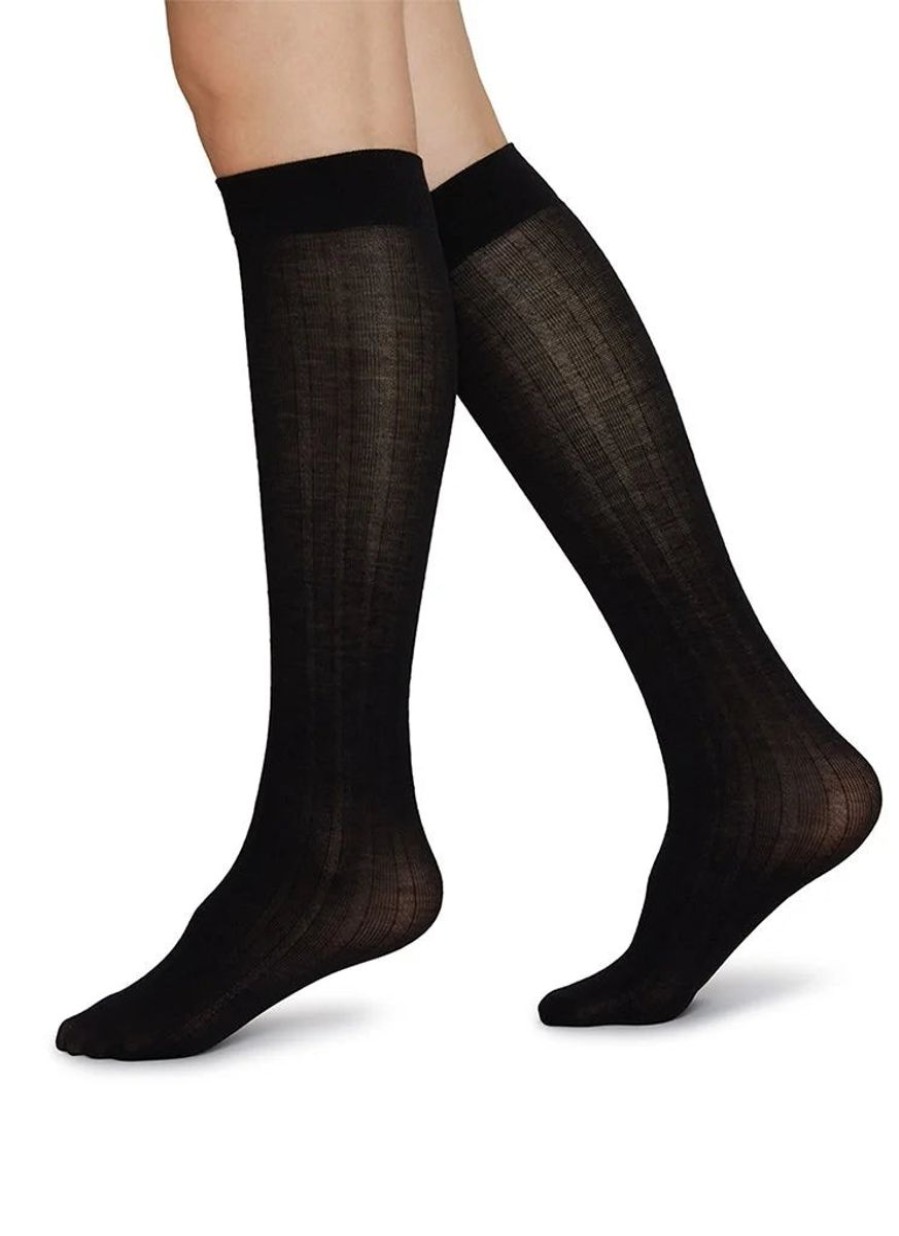 Basics Swedish Stockings | Swedish Stockings - Freja Bio-Wool Knee Highs