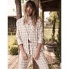 Sleepwear Gingerlilly | Gingerlilly - Check Brushed Cotton Pj Biscuit