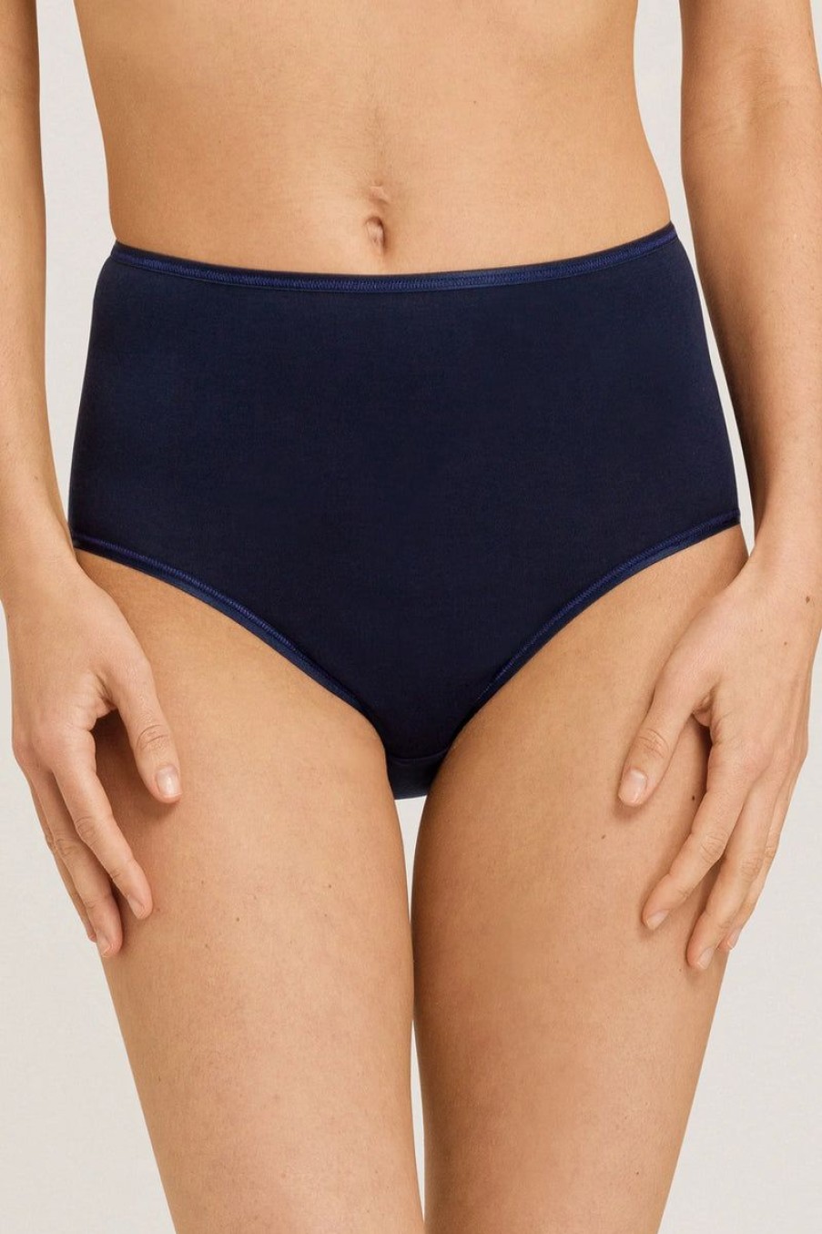 Briefs Hanro | Hanro - Cotton Seamless Maxi Brief Deep Navy