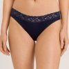 Briefs Hanro | Hanro - Moments Mini Lace Brief Deep Navy