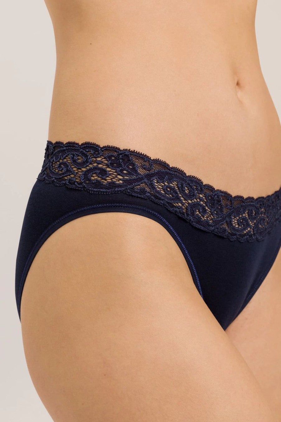 Briefs Hanro | Hanro - Moments Mini Lace Brief Deep Navy