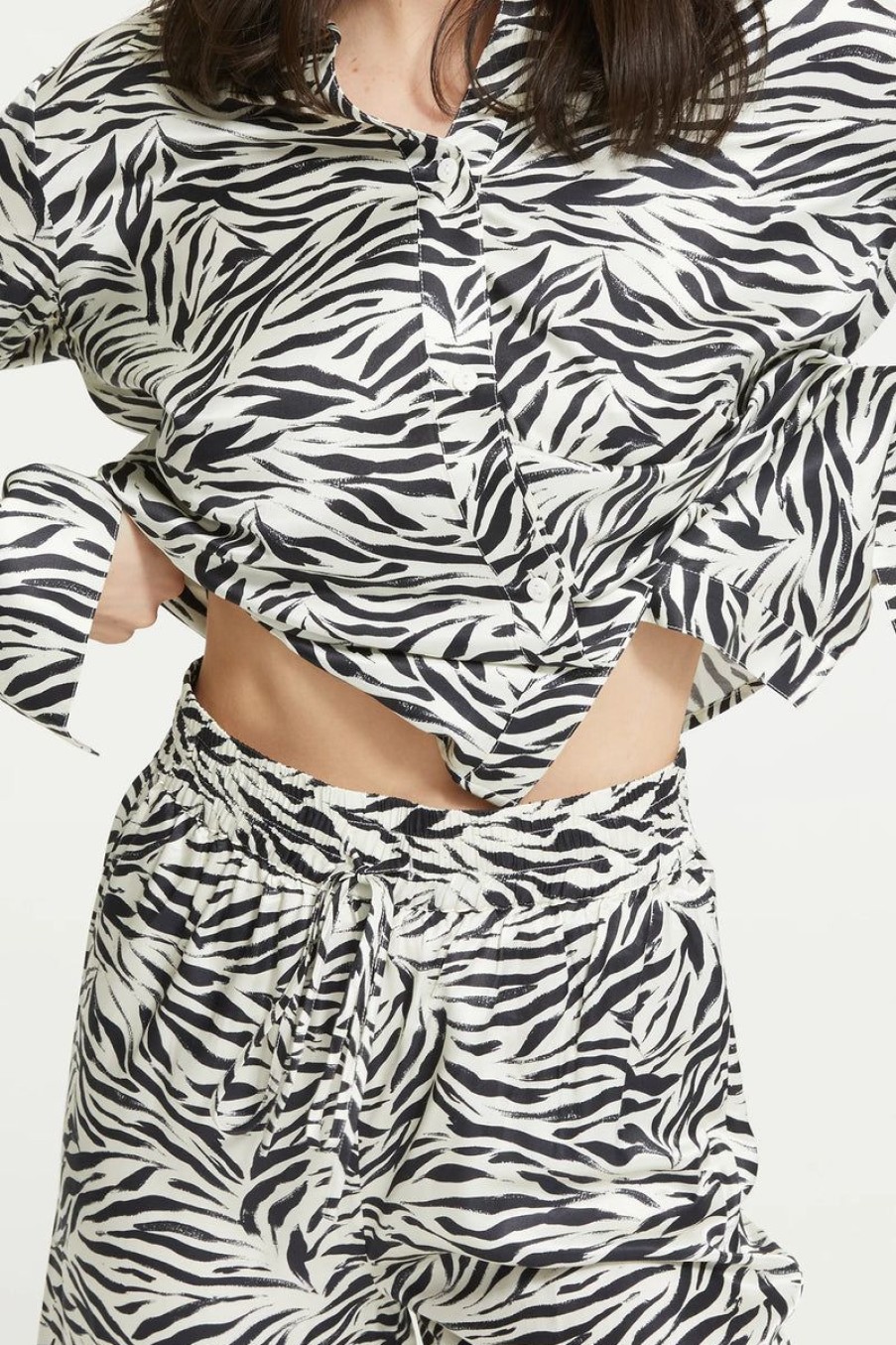 Silks GINIA | Ginia - Zafina Long Pant Zebra Print