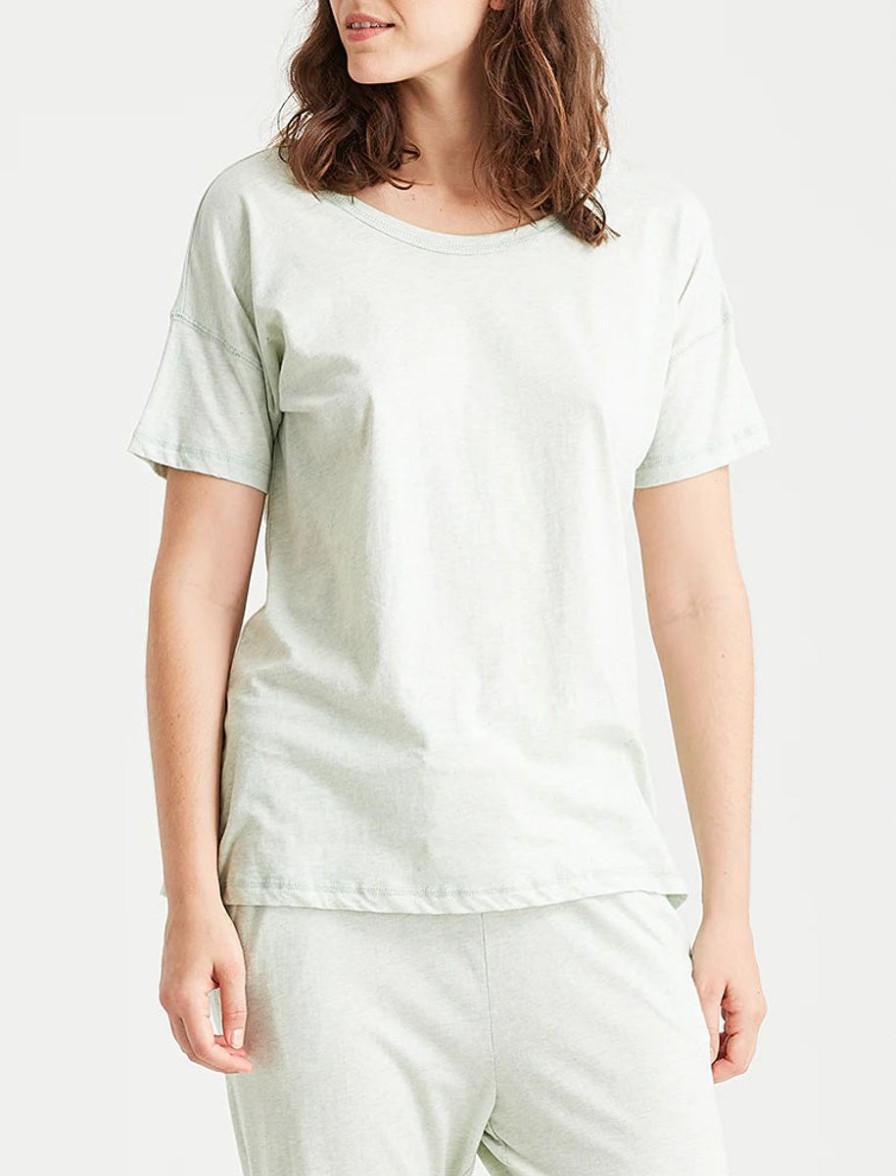 Sleepwear Papinelle | Papinelle - Jada Organic Cotton Knit Tee Sage