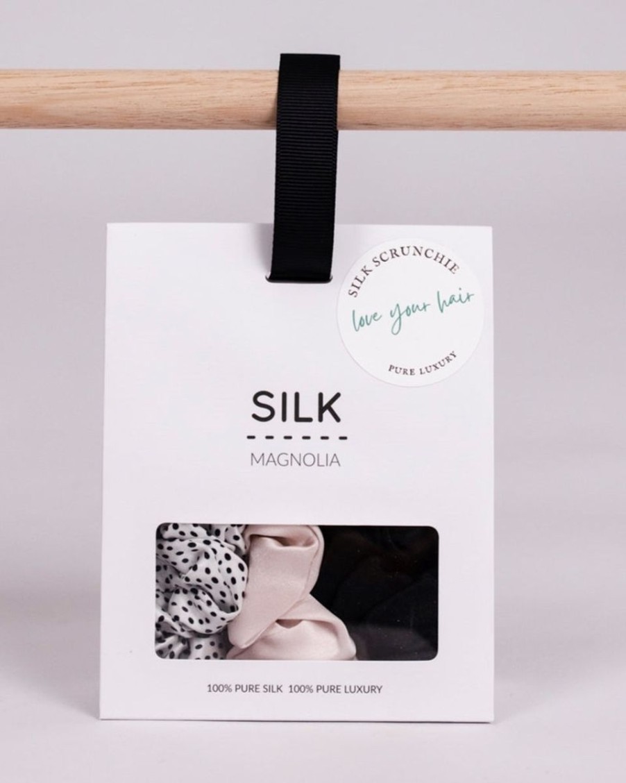 Silks SILK MAGNOLIA | Silk Magnolia - Silk Scrunchie 3 Pack