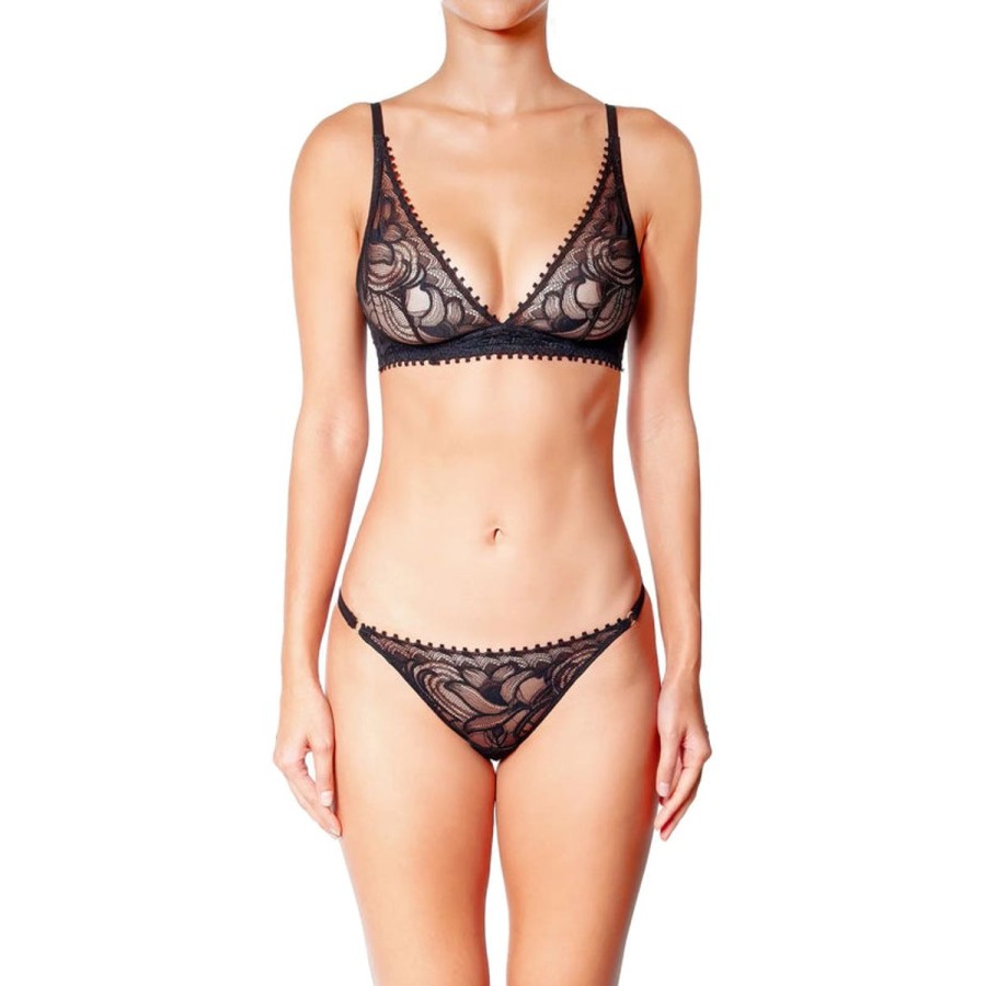 Bras Huit | Huit - Nuit Folles Wirefree Bralette Black