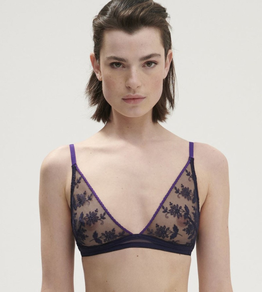 Bras Simone Perele | Simone Perele - Adele Soft Cup Triangle Bra Midnight