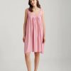 Sleepwear Papinelle | Papinelle - Kate Modal Soft Pleat Front Nightie Wild Rose