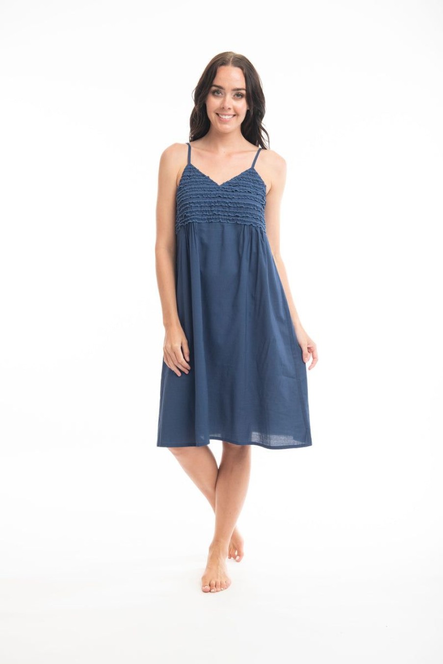 Sleepwear Victorias Dream | Victoria'S Dream - Boudoir Filly Nightie Navy