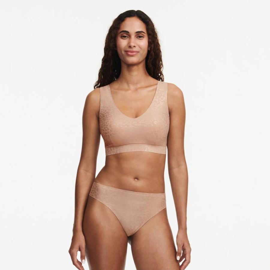 Bras Chantelle | Chantelle - Softstretch Wirefree Padded Top Leo Shimmer