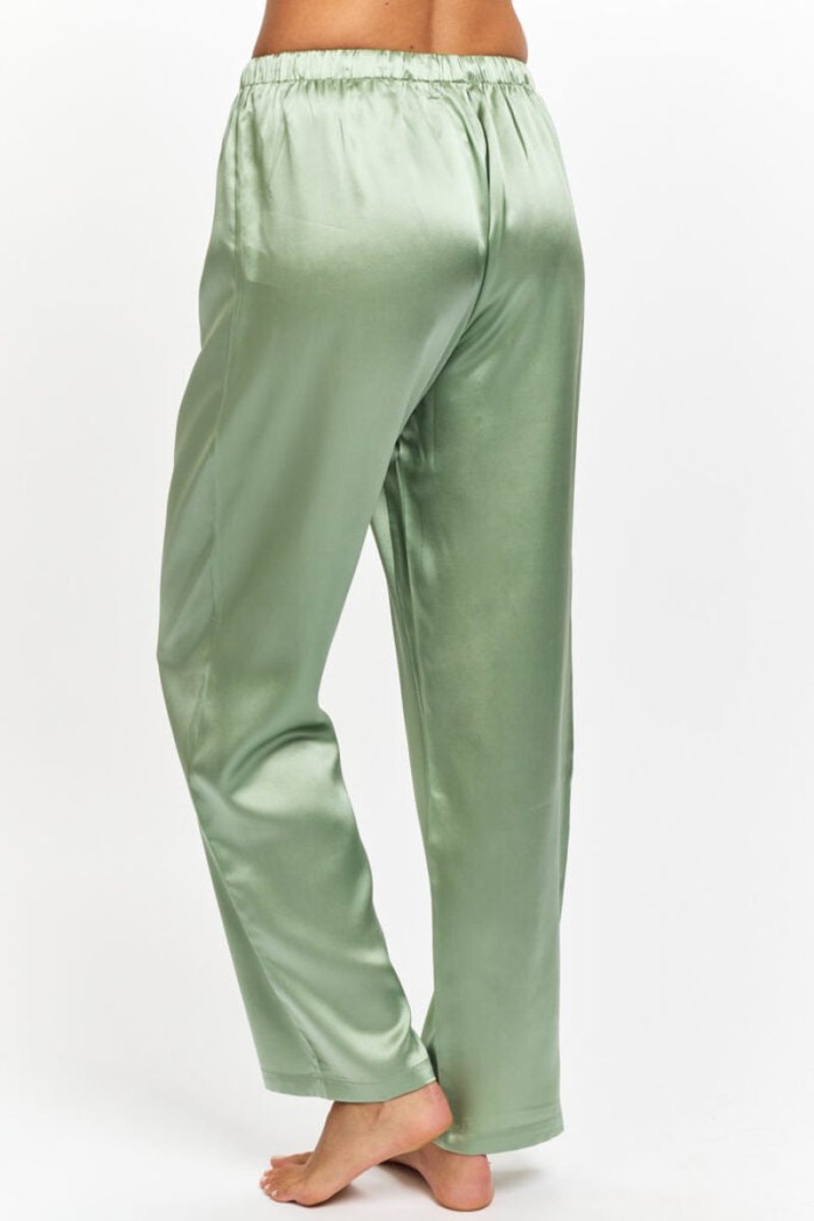 Silks Love u0026 Lustre | Love & Lustre - Silk Sleep Pant Sage