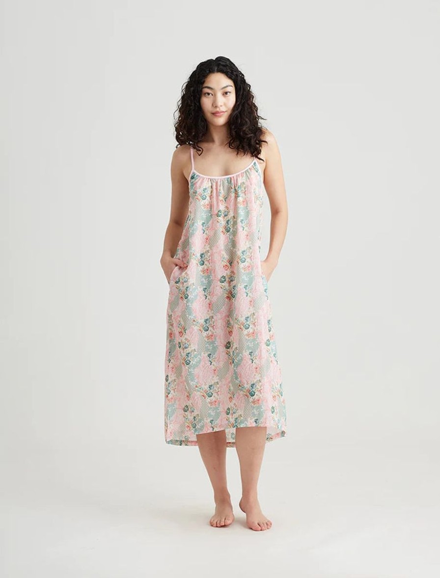 Sleepwear Papinelle | Papinelle - Sasha Strappy Maxi Nightie English Rose