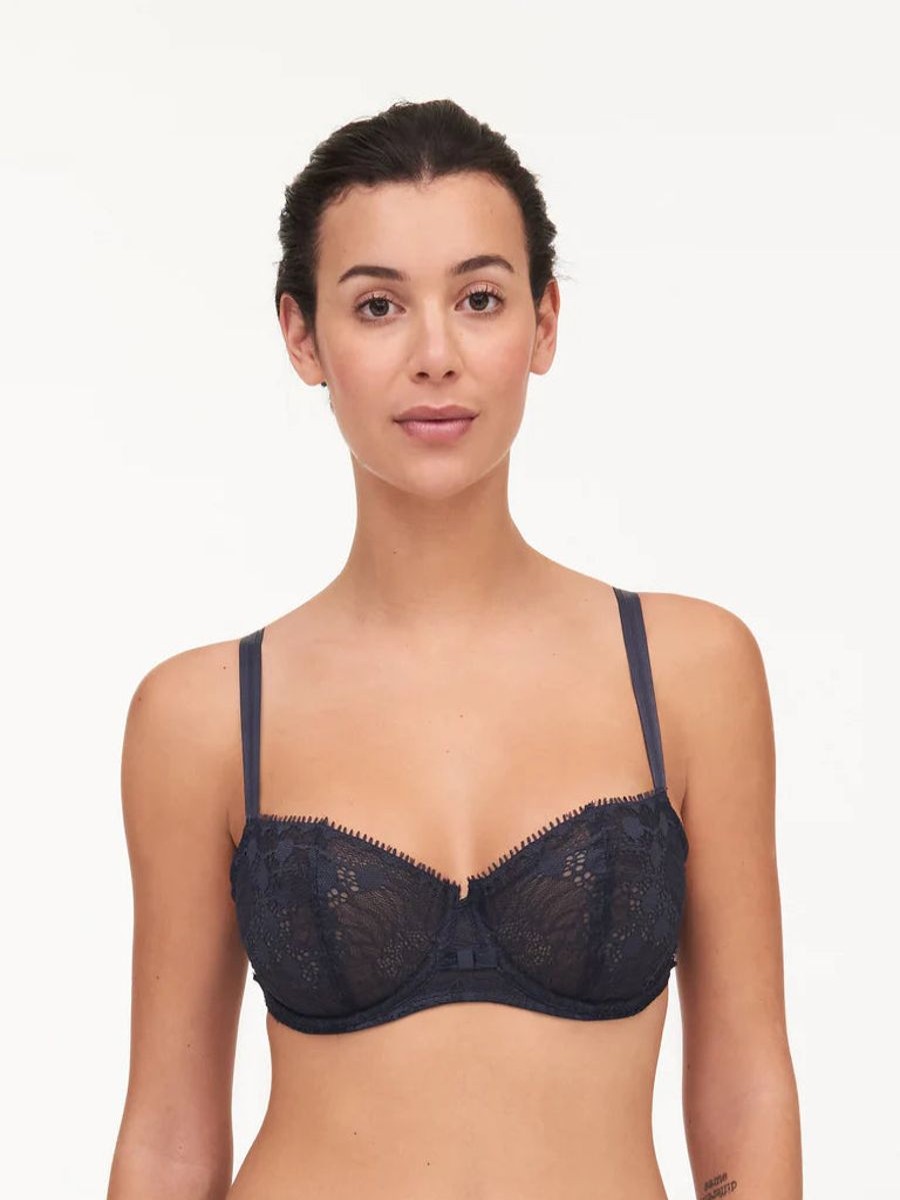 Bras Chantelle | Chantelle - Day To Night Demi Bra Deep Grey