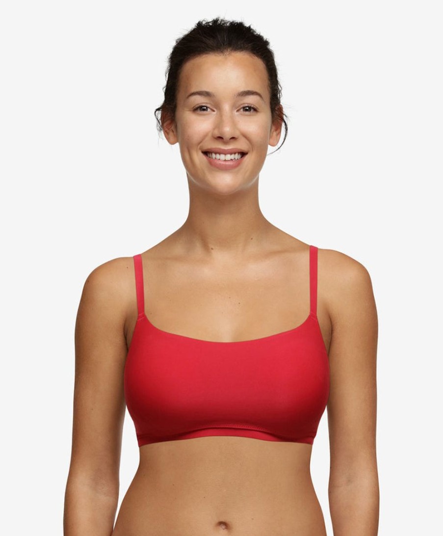 Sleepwear Chantelle | Chantelle - Softstretch Lace Bralette | Red Poppy