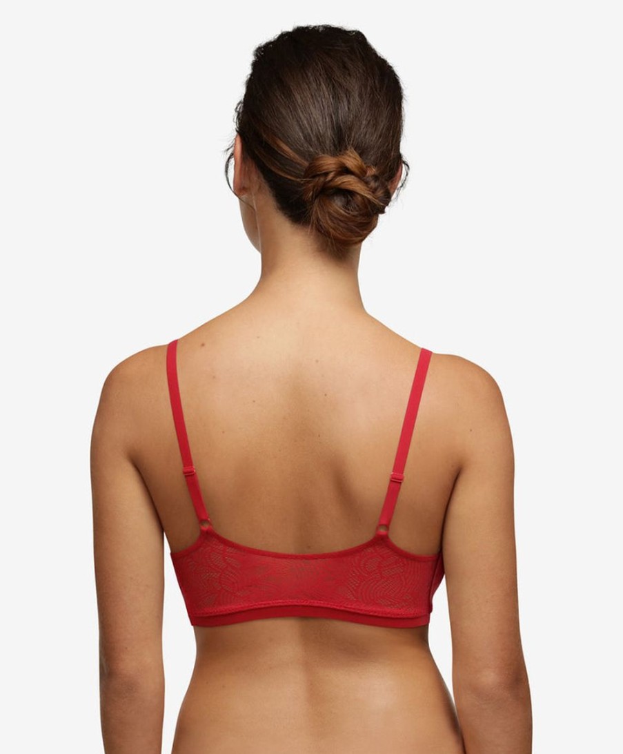 Sleepwear Chantelle | Chantelle - Softstretch Lace Bralette | Red Poppy