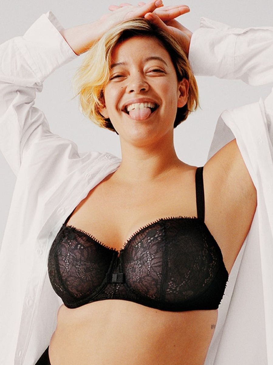 Bras Chantelle | Chantelle - Day To Night Lace Demi Bra Black