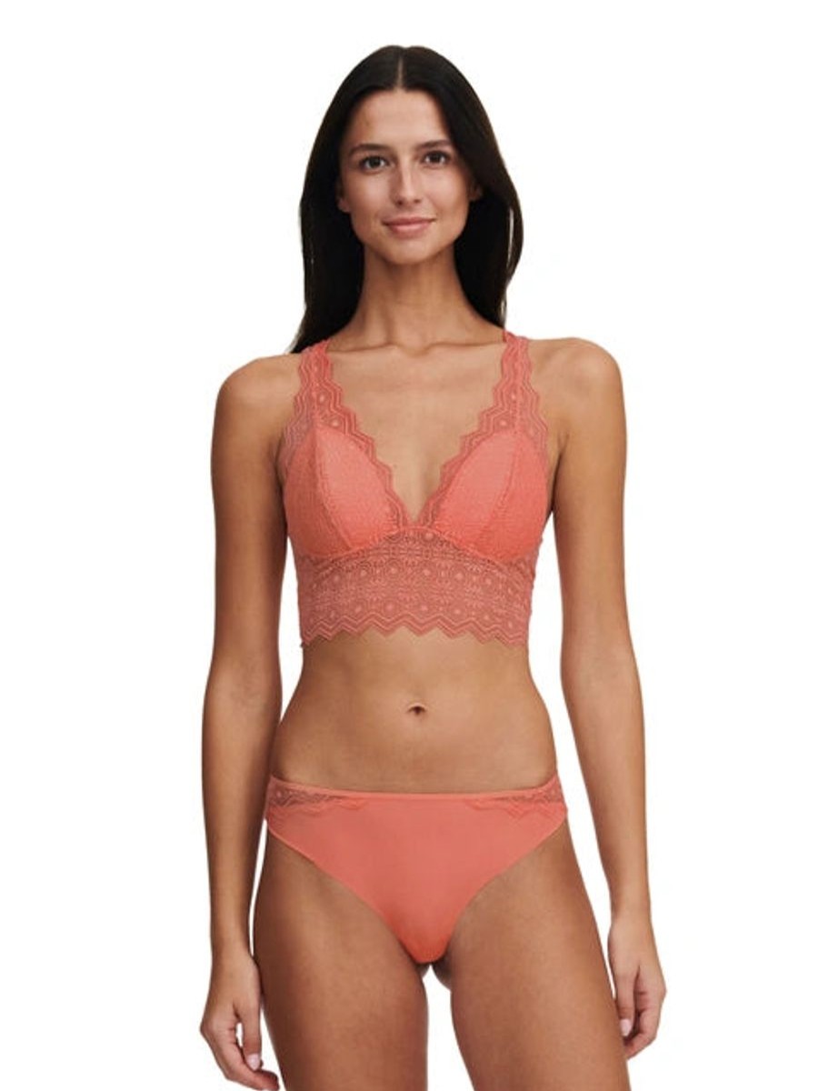 Bras Passionata | Passionata - Georgia Graphic Lace Bralette Peach Sorbet