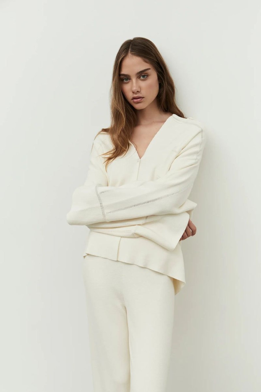 Sleepwear GINIA | Ginia - Lu Lounge Cardi Cream