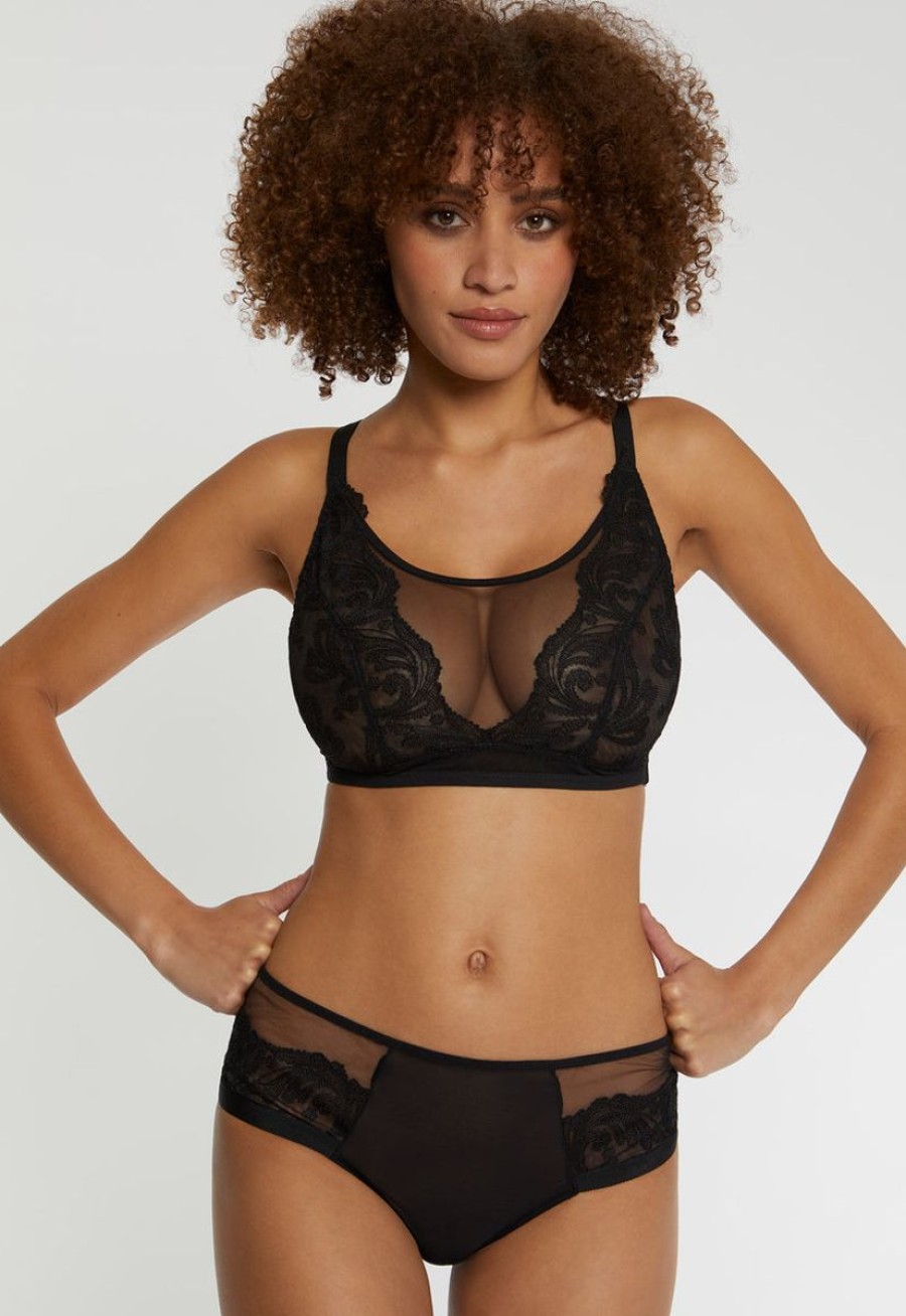 Bras Elixir | Elixir - Obsession Full Support Wirefree Bra Black