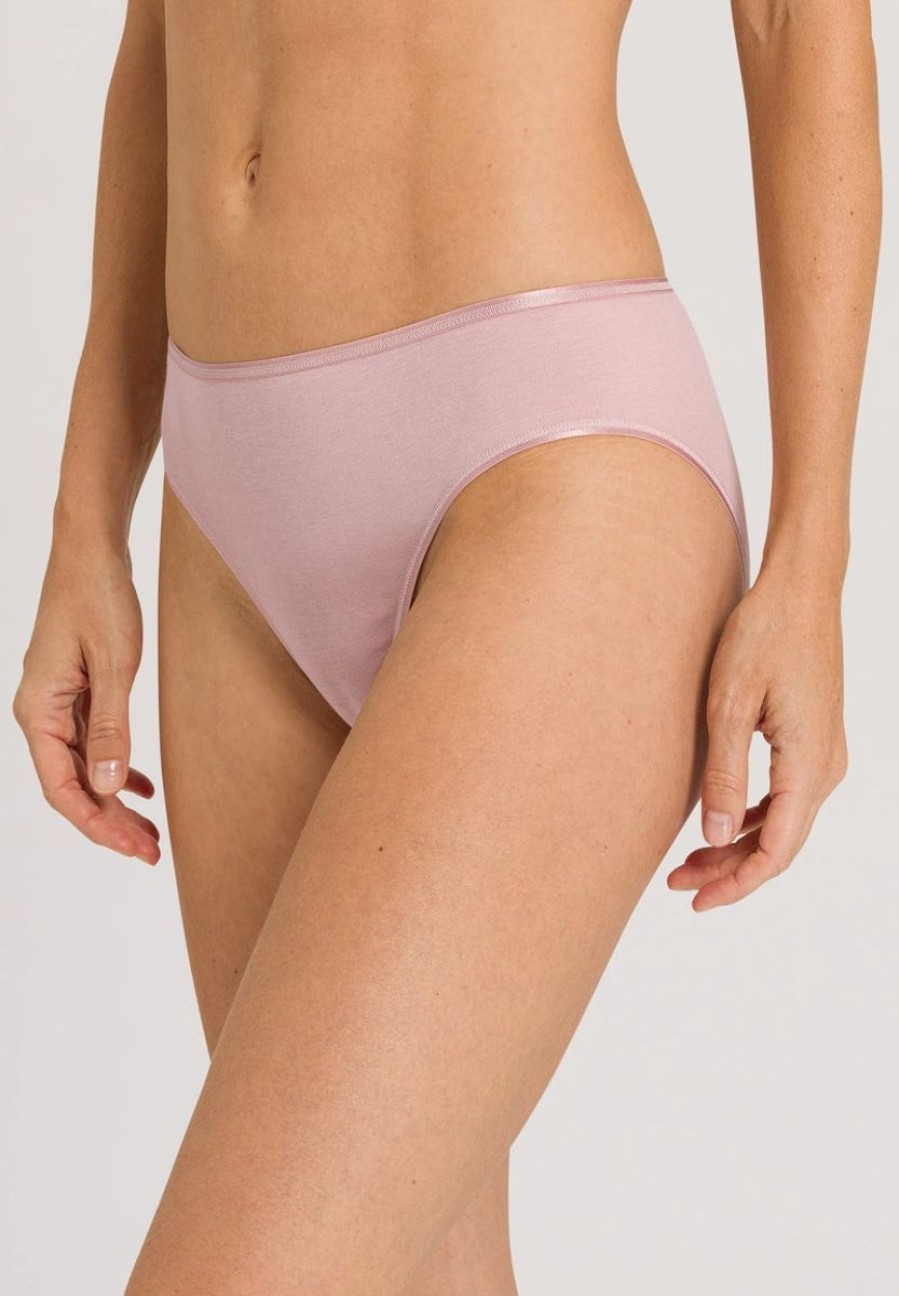 Briefs Hanro | Hanro - Cotton Seamless Midi Briefs Pale Pink