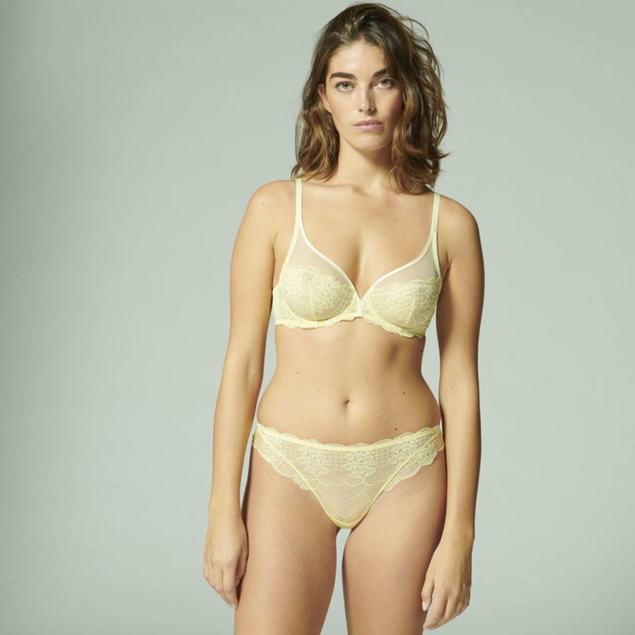 Bras Simone Perele | Simone Perele - Reve Full Cup Plunge Lemon