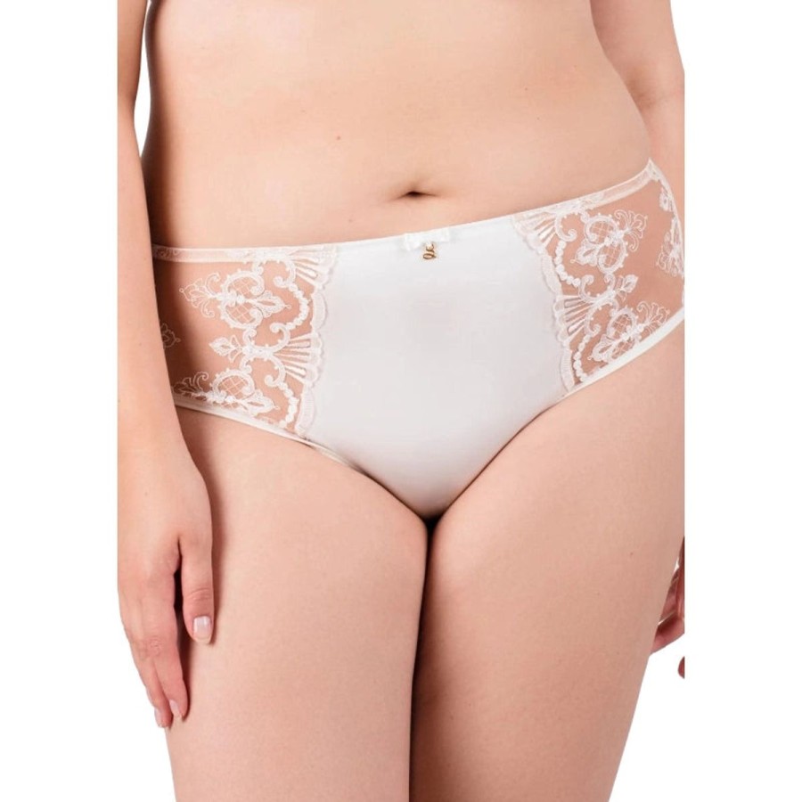 Sleepwear Samanta Lingerie | Samanta Lingerie - Perla Midi Brief Ivory