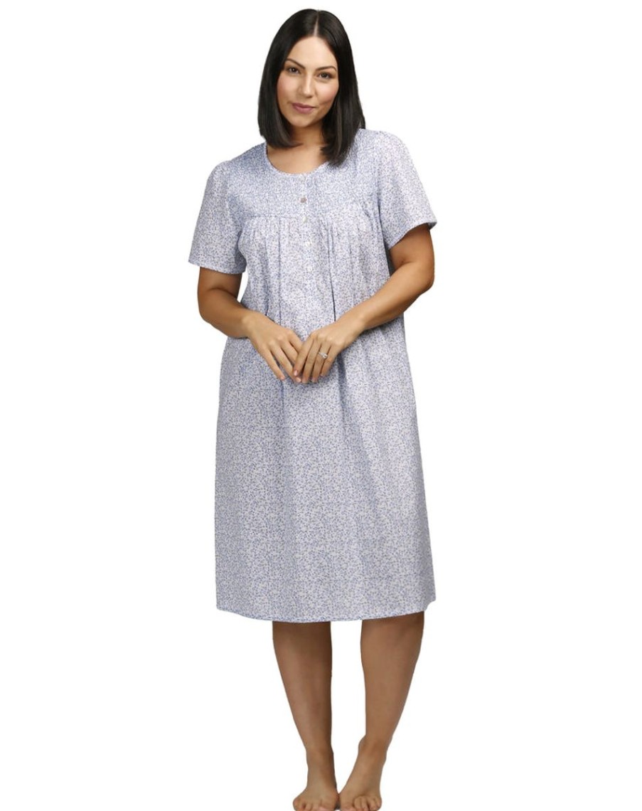 Sleepwear SCHRANK | Schrank - Ditsy Short Sleeve Cotton Nightie