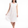 Sleepwear Victorias Dream | Victoria'S Dream - Sara Sleeveless Nightie White