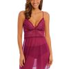 Sleepwear Wacoal | Wacoal - Lace Perfection Chemise Red Plum