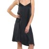 Sleepwear Papinelle | Papinelle - Audrey Silk Slip Nightie Black