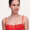 Bras Chantelle | Chantelle - Waltz Half Cup | Bright Poppy Poppy Red