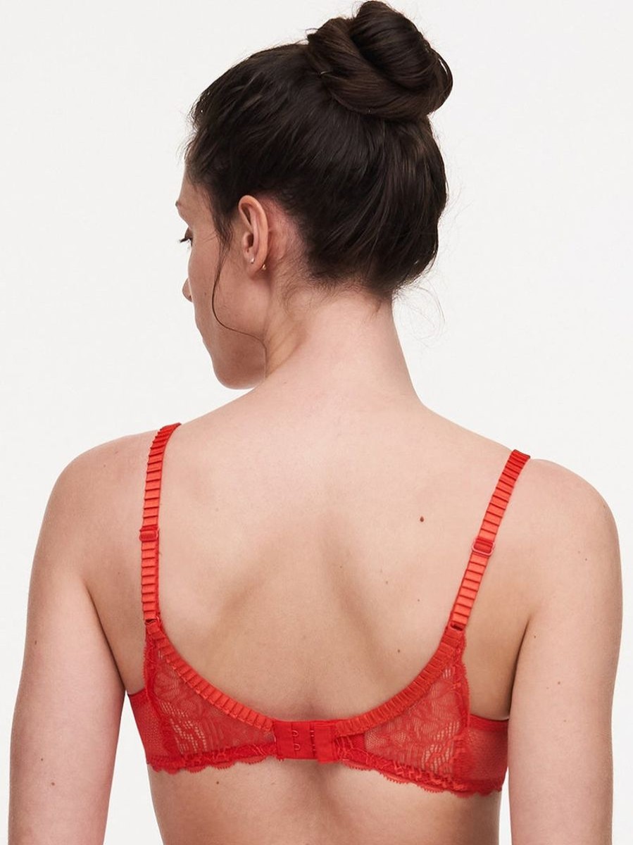 Bras Chantelle | Chantelle - Waltz Half Cup | Bright Poppy Poppy Red