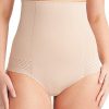 Briefs Nancy Ganz | Nancy Ganz - Revive Lace High Waisted Brief | Firm Warm Taupe