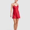 Sleepwear GINIA | Ginia - Silk Chemise V Neck Ruby