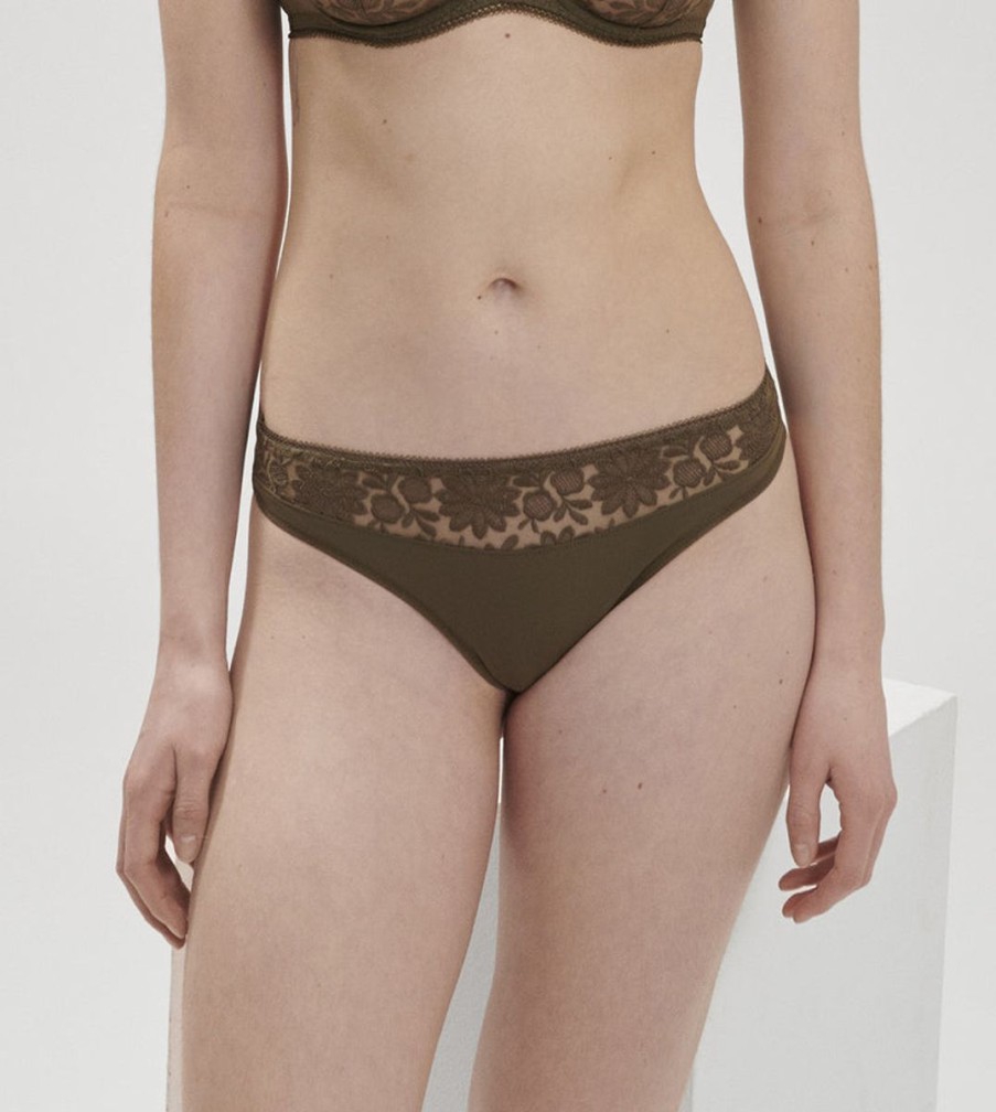 Briefs Simone Perele | Simone Perele - Amazone Bikini Nomad Green