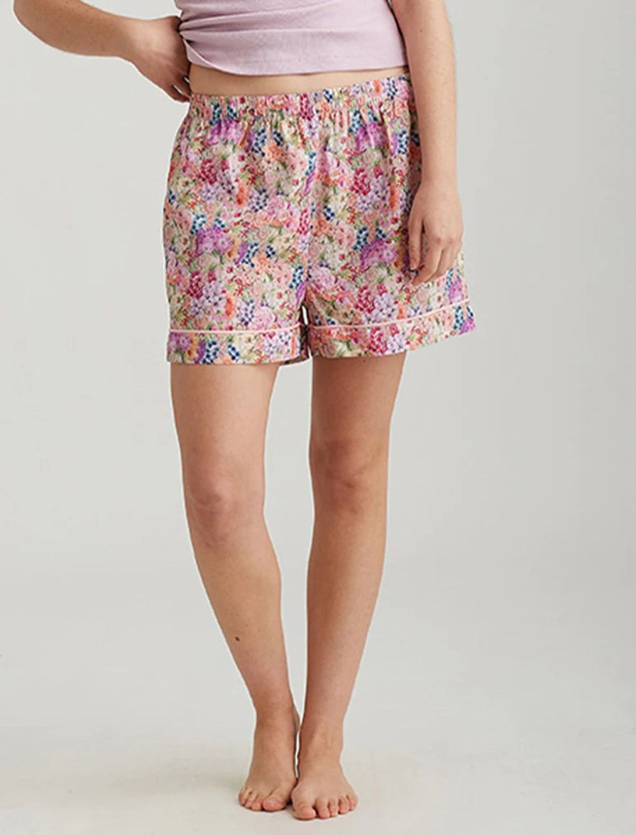 Sleepwear Papinelle | Papinelle - Painted Travels Boxer Short Papinelle Pink