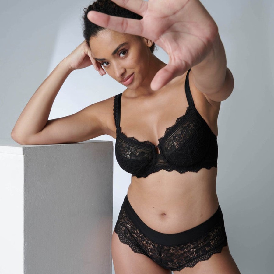 Bras Simone Perele | Simone Perele - Freesia Control Full Cup Bra Black