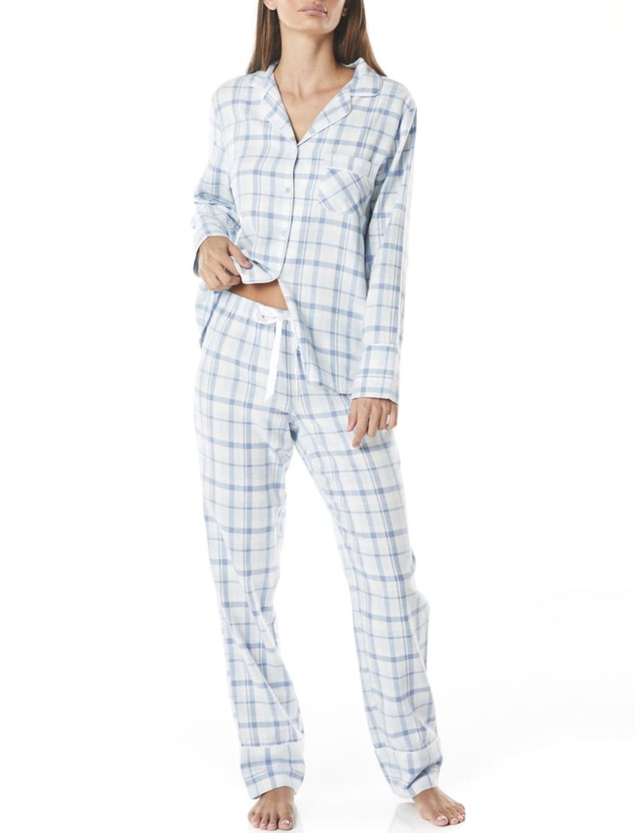 Sleepwear Gingerlilly | Gingerlilly - Cristina Cotton Pj Set Check