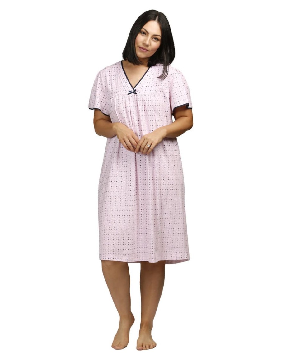 Sleepwear SCHRANK | Schrank - Aztec Short Sleeve Cotton Nightie