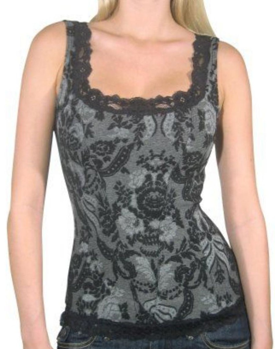 Sleepwear Arianne | Arianne - Victoria Cami Corset Grey/Black