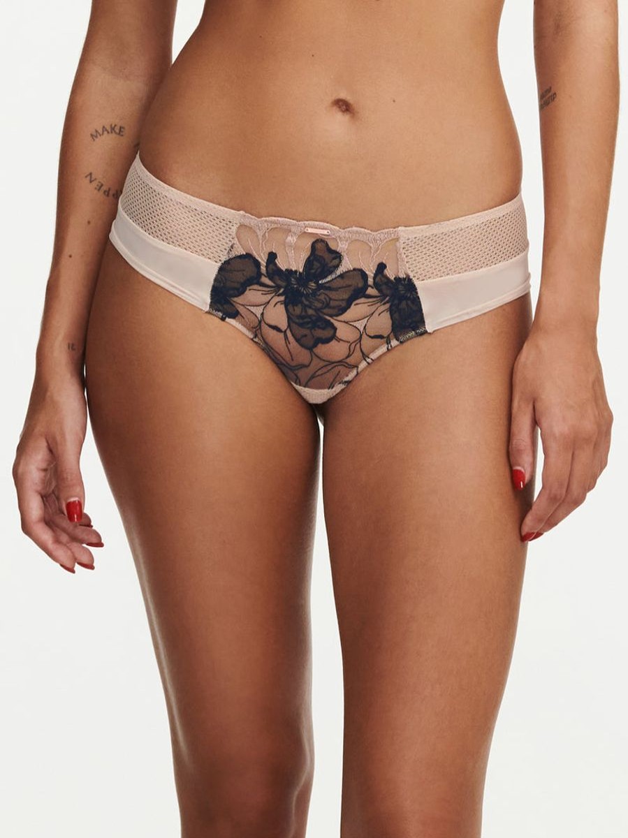 Briefs Chantelle | Chantelle - Fleurs Signature Revealing Shorty Black/Nude