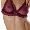 Sleepwear Love Stories | Love Stories - Reggipetto Triangle Bralette Burgundy