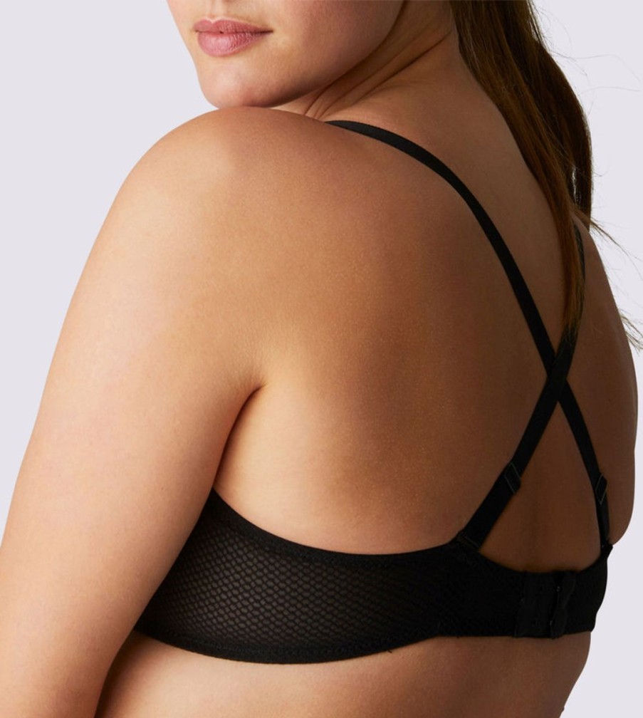 Bras Simone Perele | Simone Perele - Dahlia Full Cup Plunge Bra Black