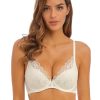 Bras Wacoal | Wacoal - Lace Perfection Plunge Push Up Bra Gardenia