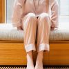 Sleepwear Peachie Lingerie | Peachie Lingerie - Edie Silk Pyjama Pant Pearl Pink